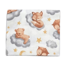 Пелюшка фланелева/байкова (Туреччина) Лисички на хмаринці 90/80