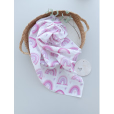 Муслінова пелюшка Веселка Рожевий 90/80