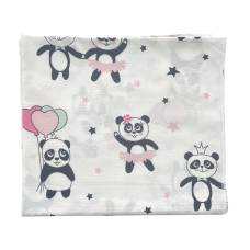 Бавовняна пелюшка Панди Рожевий 90/80