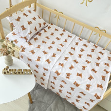 Постільна білизна в ліжко 120/60 Ведмедики (підковдра 140*110, наволочка 40*50, простинка 120*60) Бязь Голд
