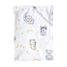 Непромокаюча пелюшка Ведмедики Місяць Сірий 100/70