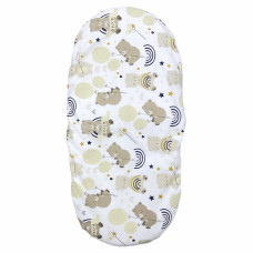 Непромокаюче простирадло на гумці Ведмедик бежевий 80/40