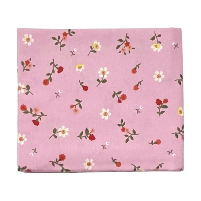 Пелюшка фланелева/байкова (Туреччина) Квіти Рожевий 90/80