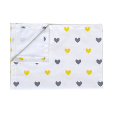 Непромокаюча пелюшка Сердечка Жовтий 100/70