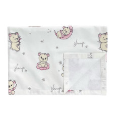 Пелюшка непромокаюча Ведмедики Місяць Рожевий 50/70