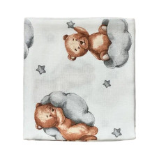 Муслінова пелюшка Ведмедик на хмаринці 90/80