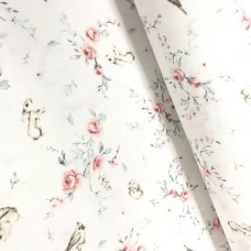 Муслінова пелюшка Квіти Пташка 90/80