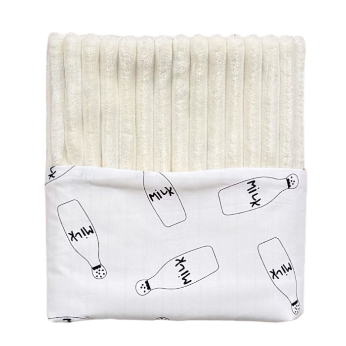 Плед плюш, без утеплення Мілк / Молочний плюш 100/80