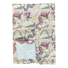 Непромокаюча пелюшка Единоріжки Рожевий 100/70