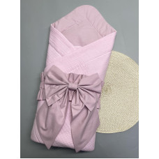 Плед- конверт мусліновий 80/80 з бантом-гумкою Фіолетовий /Літо