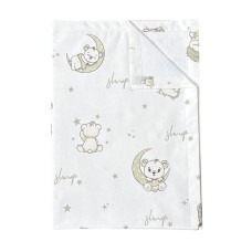 Непромокаюча пелюшка Ведмедики Місяць Сірий 100/70
