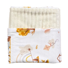 Плед плюш, без утеплення Зоопарк/ Молочний плюш 100/80