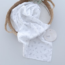 Муслінова пелюшка Гілочки Сірий 90/80