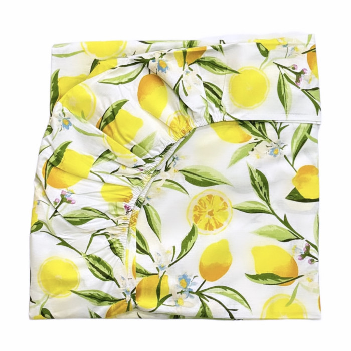 Простирадло на гумці в ліжко Лимони 120/60