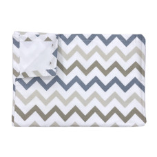 Непромокаюча пелюшка Зігзаг Сірий 100/70