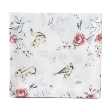 Бавовняна пелюшка Квіти Пташка 90/80