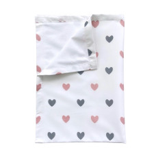 Непромокаюча пелюшка Сердечка Рожевий 50/70