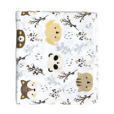 Муслінова пелюшка Ведмедики Коричневий 90/80