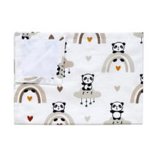 Пелюшка непромокаюча Панди Веселка Сірий 100/70