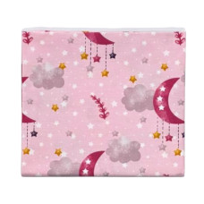 Пелюшка бавовняна Місяць Хмаринка Рожевий 90/80