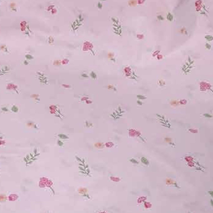 Бавовняна пелюшка Квіти на рожевому 90/80