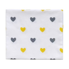 Бавовняна пелюшка Сердечка Жовтий 90/80