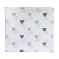 Пелюшка бавовняна Сердечка Бежевий 90/80