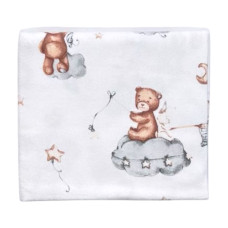 Пелюшка фланелева/байкова (Туреччина) Ведмедик з кульками 90/80