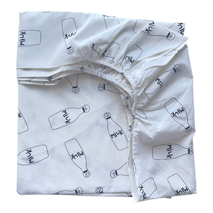 Простинка на гумці в ліжко Мілк 120/60