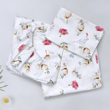 Комплект постільної білизни в ліжко 120/60 Квіти Троянди (підковдра 140*110, наволочка 40*60, простинка 120*60)