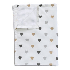 Непромокаюча пелюшка Сердечка Бежевий 100/70