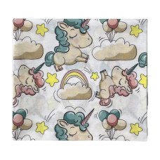 Пелюшка бавовняна Единоріжки Молочний 90/80