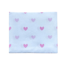 Пелюшка фланелева/байкова (Туреччина) Сердечка Рожевий 100/80