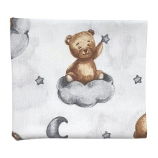 Пелюшка фланелева/байкова (Туреччина) Ведмедик на хмаринці 100/80