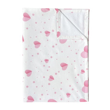 Непромокаюча пелюшка Сердечка Рожевий крупні 100/70