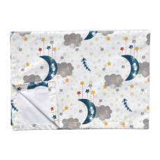 Пелюшка непромокаюча Місяць Хмаринка Бірюзовий 100/70