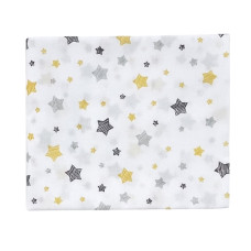 Ситцева пелюшка Зірки Жовтий -сірий 95/80