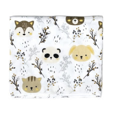 Муслінова пелюшка Ведмедики Коричневий 100/80