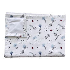 Непромокаюча пелюшка Квіточки Блакитний 100/70