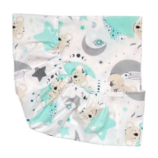 Простинка на гумці в ліжко Коала Мʼятний 120/60