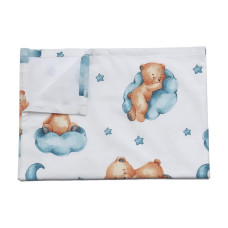 Непромокаюча пелюшка Ведмедик на хмаринці Бірюзовий 100/70