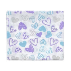 Ситцева пелюшка Сердечка Фіолетовий 95/80