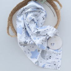 Муслінова пелюшка Коала Блакитний 90/80