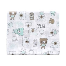 Ситцева пелюшка Ведмедики Коричневий 95/80