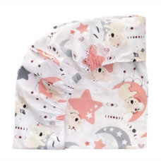 Простинка на гумці в ліжко Коала Помаранчевий 120/60