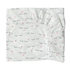 Простинка на гумці в ліжко Вії Рожевий 120/60