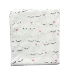 Бавовняна пелюшка Вії Рожевий 90/80