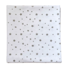 Пелюшка фланелева/байкова (Туреччина) Зірки Сірий 90/80