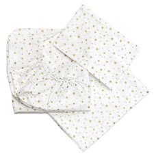 Комплект постільної білизни Зірки золото гліттер (підковдра 140*110, наволочка 40*60, простинка 120*60)