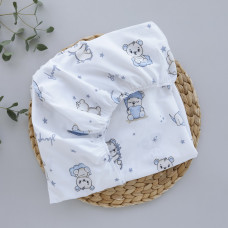 Простинка на гумці в ліжко Ведмедики Місяць Блакитний 120/60